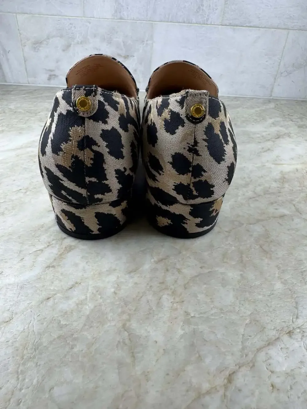 Cole Haan Vivian Pointed Toe Loafers Leopard Jacquard Grand.360 Women’s 10B